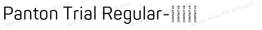 Panton Trial Regular字体转换